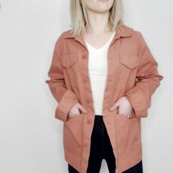 Anthropologie Jackets & Blazers - ANTHROPOLOGIE Sanctuary Pocket Jacket - Terracotta